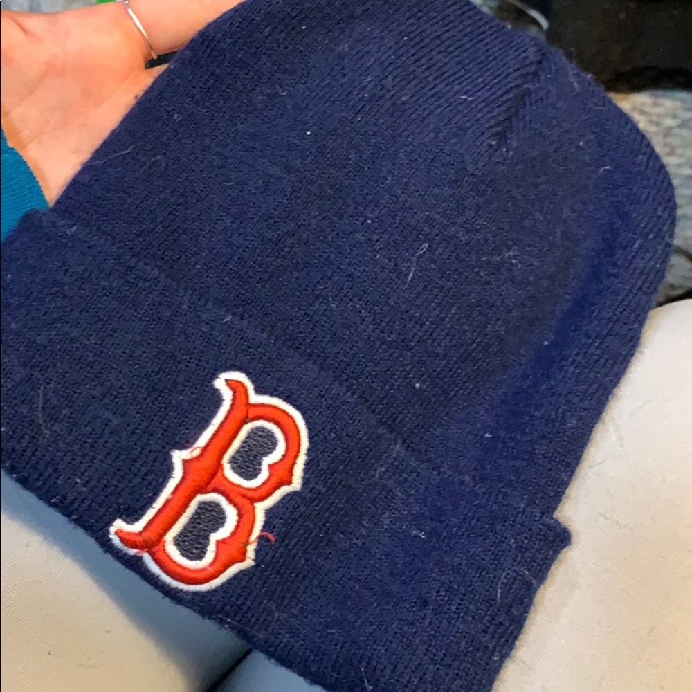 Red sox baseball winter fold over hat